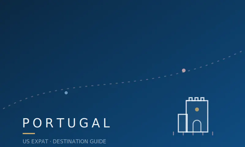 Coastal city view in Portugal at golden hour